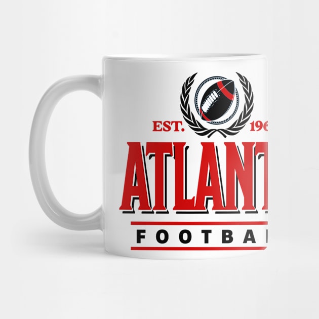 Retro Atlanta Football Vintage Crest by funandgames